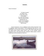 Summaries, Notes 'Romantisms, reālisms un klasicisms latviešu literatūrā', 2.