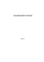 Research Papers 'Jaundarinātie termini', 1.