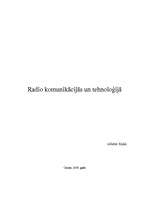 Research Papers 'Radio komunikācijās un tehnoloģijā', 1.