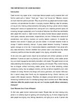 Essays 'The importance of good manners', 1.