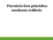 Presentations 'Pārrobežu lietu piekritības noteikumi civillietās', 1.