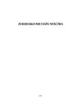 Summaries, Notes 'Juridisko metožu mācība', 1.