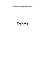 Research Papers 'Islāma rašanās un raksturojums', 1.