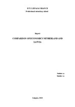 Research Papers 'Comparison of Economics Netherland and Latvia', 1.