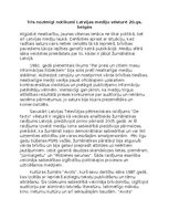 Essays 'Trīs nozīmīgi notikumi Latvijas mediju vēsturē 20.gs. beigās', 1.
