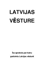 Summaries, Notes 'Latvijas vēsture', 1.