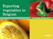 Presentations 'Exporting Vegetables to Belgium', 1.