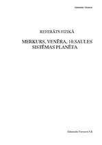 Summaries, Notes 'Venēra, Merkūrs, Sedna', 1.