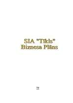 Business Plans 'Interneta klubs - SIA "Tīkls"', 1.