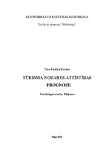 Research Papers 'Tūrisma nozares attīstības prognoze', 1.