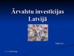 Presentations 'Ārvalstu investīcijas Latvijā', 1.