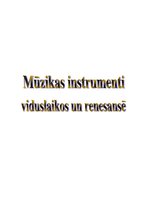 Research Papers 'Mūzikas instrumenti viduslaikos un renesansē', 1.