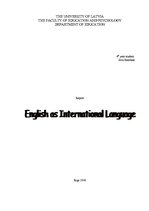 Research Papers 'English as International Language', 1.