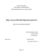 Essays 'Kāpu zonas problemātika Rīgas jūras piekrastē', 1.