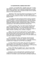 Essays 'Lai izaudzinātu bērnu, vajadzīgs vesels ciems', 1.