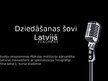 Presentations 'Kultūras fenomens. Dziedāšanas šovi Latvijā', 1.