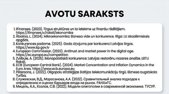 Presentations 'Tirgus struktūras mikroekonomikā un makroekonomikā', 15.