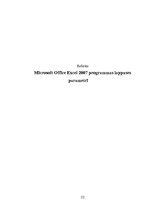 Summaries, Notes 'Microsoft Office Excel 2007 programmas lappuses parametri', 1.