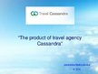 Presentations 'The Product of Travel Agency Cassandra', 1.
