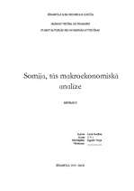 Research Papers 'Somija, tās makroekonomiskā analīze', 1.