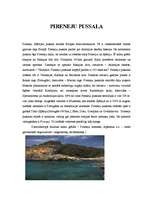 Summaries, Notes 'Pireneju pussala', 1.