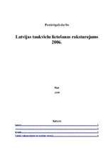 Research Papers 'Latvijas taukvielu lietošanas raksturojums 2006.gadā', 1.