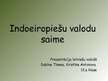 Presentations 'Indoeiropiešu valodu saime', 1.