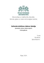 Summaries, Notes 'Ķīmiskas vielas raksturojums - etilēnglikols', 1.