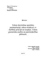 Research Papers 'Teksta datorizētas apstrādes pamatprincipi, teksta redaktori, to darbības princi', 1.