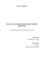Research Papers 'Rīgas 64.vidusskolas zēnu krāsu redzes izšķiršana', 1.