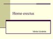 Presentations 'Cilvēka attīstības stadija "Homo erectus"', 1.