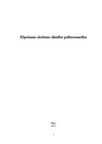 Research Papers 'Elpošanas sistēmas slimību psihosomatika', 1.