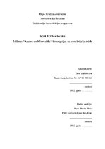 Research Papers 'Īsfilmas "Austra un Miervaldis" koncepcijas un scenārija izstrāde.', 1.