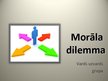 Presentations 'Morāles dilemmas izskatīšana', 1.