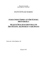 Summaries, Notes 'Neauglības diagnostika un ārstēšana. Klīniskās vadlīnijas', 1.