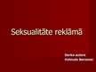 Presentations 'Seksualitāte reklāmā', 1.