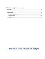 Research Papers 'Politiskās varas jēdziens un teorijas', 2.