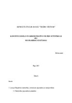 Research Papers 'Konstitucionālo un administratīvo tiesību attīstība lr pēc neatkarības atgūšanas', 1.