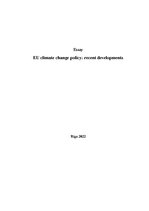 Research Papers 'EU climate change policy: recent developments', 1.