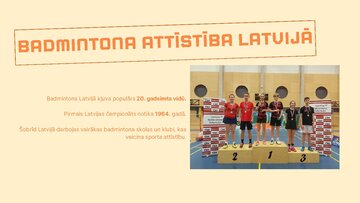 Presentations 'Badmintons', 4.