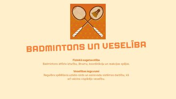 Presentations 'Badmintons', 13.