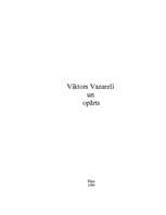 Research Papers 'Viktors Vazareli un opārts', 1.