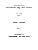 Research Papers 'Sadales loģistika', 1.