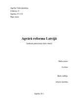 Research Papers 'Agrārā reforma Latvijā', 1.