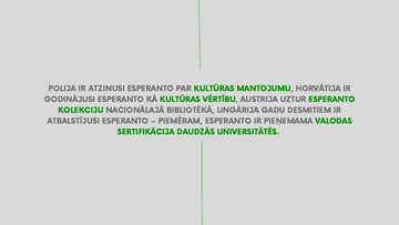 Presentations 'Mākslīgā valoda esperanto', 6.