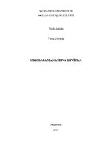 Research Papers 'Manaseina revīzija', 1.