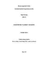 Research Papers 'Uzņēmuma “Laima” analīze', 1.