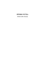 Essays 'Pēteris Stučka', 1.