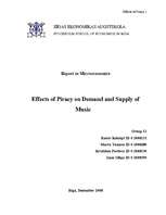 Research Papers 'Effects of Piracy on Demand and Supply of Music', 1.