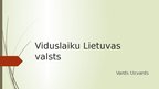 Presentations 'Viduslaiku Lietuvas valsts', 1.